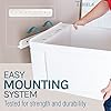 JS Jackson Supplies Tehila White Wall-Mounted Utility Sink Tub Kit, Wall-Mounted Utility Tub with Wall Bracket, Floating Utility Sink for Laundry Room, Garage, Workshop, and More #2