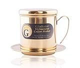 cafetera vietnamita como usar Acero inoxidable duradero: está hecho en Vietnam con acero inoxidable de alta calidad, apto para lavavajillas. Hacer el mejor café vietnamita con goteo lento Gladiator Cafetera Vietnamita, estilo de prensa francesa, café por goteo, caliente o frío (ca phe sua da)
