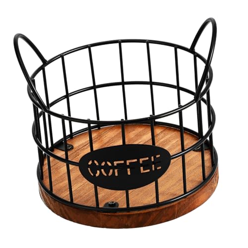 BESTOYARD Porta Cialde Metallo e Organizer Da Banco Per Capsule Di Caffè Design Aperto Per Accesso Rapido Facile Da Trasportare e Resistente All Usura