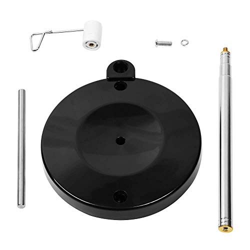 Threadnanny Adjustable Thread Spool Holder - Adjustable Height Universal Single Cone Thread Stand For Sewing Machine - Heavy Base Embroidery Quilting Serger Sewing Thread Holder (Black) #TOP2