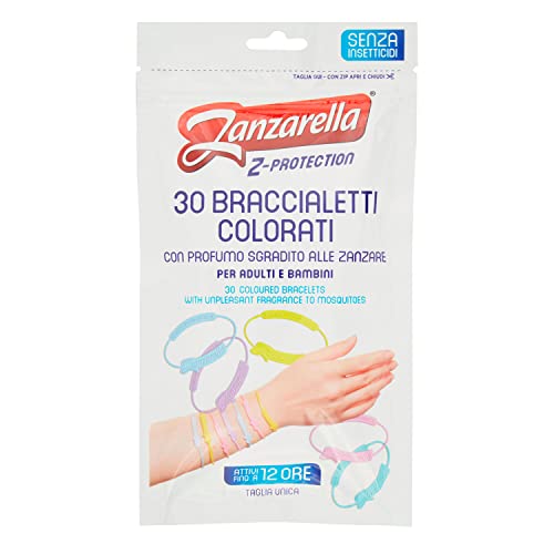 Mosquitera para niños y adultos, pulsera antimosquitos de silicona no tóxica con repelente de mosquitos natural de larga duración, 1 x 30 unidades, Banda