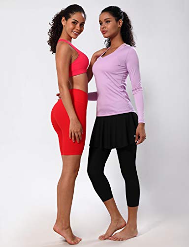 BUBBLELIME 19"/26" XXS-XL Women's UPF 50+ Adjustable Running Skort with Leggings Pockets Active Sport Golf Tennis Skirt4