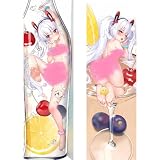 LOUEN Body Kissenbezug Kissenhülle Nackt Frauen Dekokissen Körperkissenbezug,Sexy Schön Anime Pillowcase Dekorative Doppelseitige Umarmungskissen Bezug (Peach Skin / 2way)