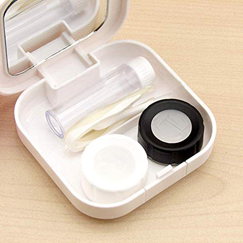 Contact Lens Box Glasses Contact Travel Double Contact Lens Cases Travel Kit Case Easy Carry Mini Box Container Contact Lens Holder