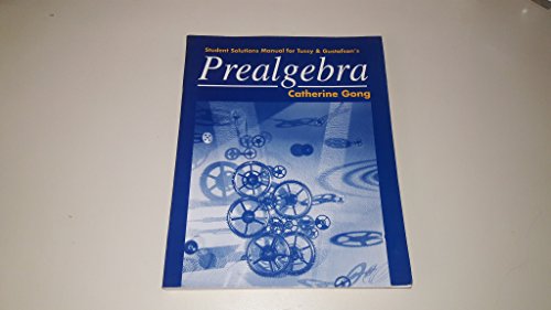 Student Solutions Manual for Tussy/Gustafson’s ... 0534343864 Book Cover