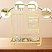 KOOAAICCHI Jewelry Organizer Stand Metal Jewelry Rack with Acrylic Tray Necklace Storage Holder Fashionable Display Stand for Rings, Earrings & Bracelets (Gold)