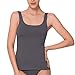 Produktbild Celodoro Damen Basic Tanktop Achselhemd (1 Stück) Trägertop aus Baumwolle - Anthrazit M