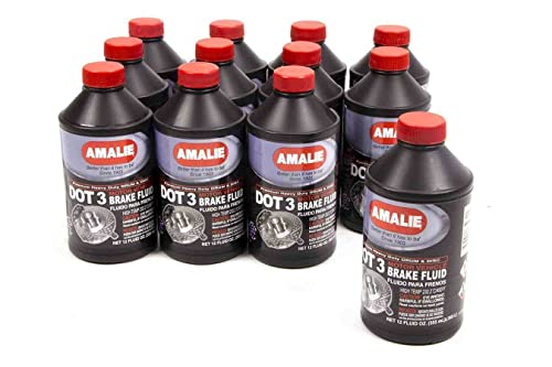 Amalie (160-65031-92-12PK DOT-3 Brake Fluid - 12 oz, (Pack of 12)