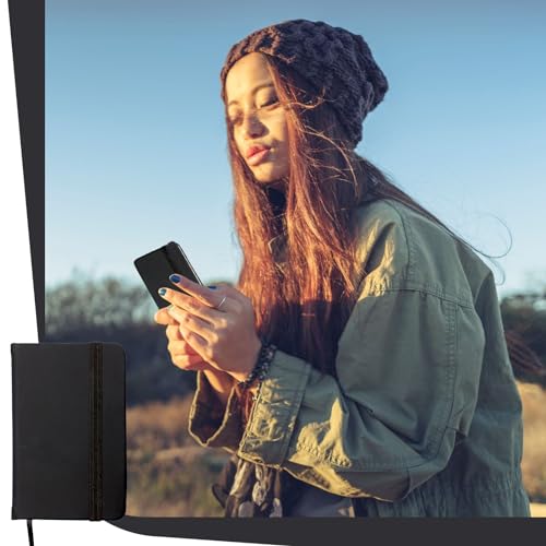 12 Pcs Hardcover Leather Pocket Notebook with 12 Pcs Pens 4 x 2.5 Inch Small Notebook 50 Sheets Hard