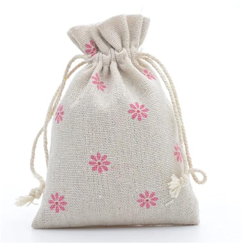 Bolsa de algodón con cordón reutilizable en pack de 10 unidades 2