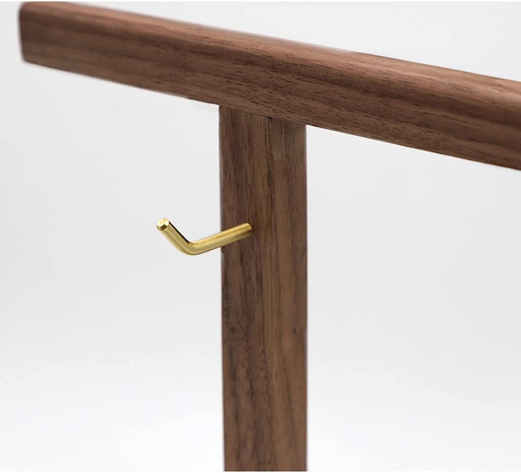 Supporto Per Cuffie Porta Cuffie Supporto Per Auricolare In Legno Per Verticale Da Tavolo Per Espositore Per Auricolari Con Gancio In Metallo Multifunzionale Organizzare(Black)