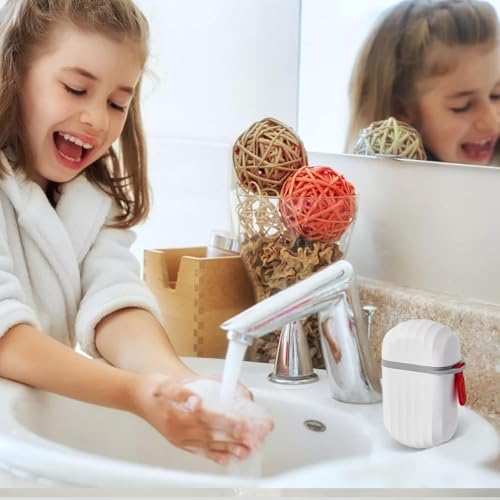 Image of TASMAX Travel Accessories soap case Box Soaps Holder for Bathroom Plastic Box Portable Soap Dish for Home Outdoor Hiking Waterproof soap case Box Storage Organizer (Pack of 2 White)