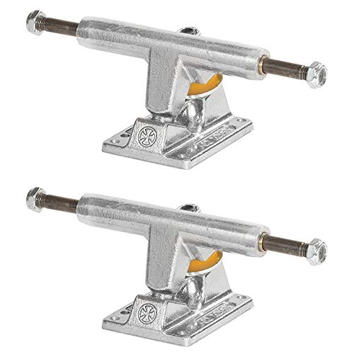 Independent T-Hanger Caminhões de skate prateados - Gancho de 109 mm Eixo de 6,9 polegadas (conjunto com 2)