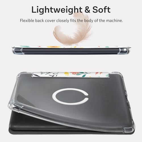 Image of CoBak Magnetic Case for 7 inch Kindle Paperwhite 12th Gen 2024 and Kindle Colorsoft - Compatible with iPhone MagSafe, for Samsung /Belkin /Anker Wireless Charging Pads, Clear Back Cover, Auto Sleep Wake