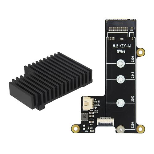 Shield PCIe vers NVMe Geekworm X1001 pour Raspberry Pi 5 avec dissipateur