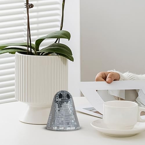 Centro de mesa de Halloween para interiores con fantasma estilo discoteca llamativo 4