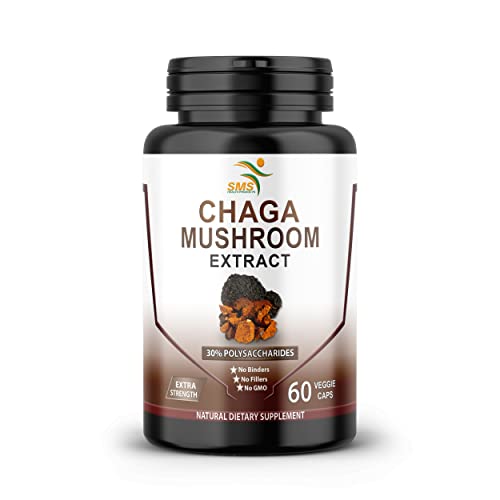 Chaga Mushroom Capsules 30% Polysaccharides - Organic Mushroom Su...