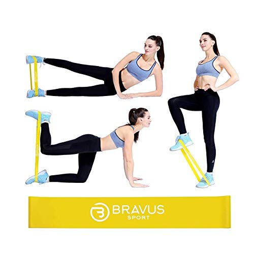 Disco de Deslizamento e 5 Mini Bands com Sacolinha Bravus Sport