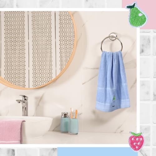 Geyoga 6 Pcs Christmas Embroidery Bathroom Hand Towels Xmas Tree Cotton Fingertip Towels Animal Kitchen Towel Absorbent Cute Dish Towels For Christmas Kitchen Bathroom Decor thumb #1