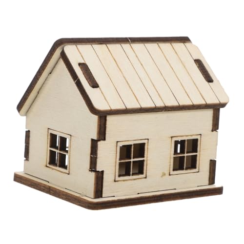 Kisangel DIY Miniature Dollhouse Kit Wooden Puzzle House Model for Adults Tiny House Craft with Decorative Appeal Educational Present for Birthdays Collectors