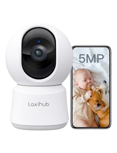 LAXIHUB Cámara Vigilancia 5MP WiFi PTZ 355°