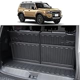 トランクマット＋シートバックプロテクター 適用2024-2026年式 ランドクルーザー250 プラド LC250 J250 GDJ250W TRJ250W TPEフロアマット 防水 防滑 ラゲッジマット カーゴマット 前期/中期/後期 カスタムアクセサリー For Land Cruiser 250 (7 人乗り電動対応タイプ)