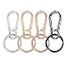 Ryidkcs Stylish Metal Keychains for Men and Women, Durable Key Ring Clip Holder for Car and Home Organization, Secure Keyring Accessories
