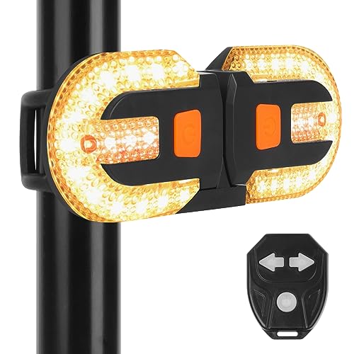 HIULLEN USB Wiederaufladbare Fahrrad Alarm, Fahrradalarm mit Fernbedienung,...