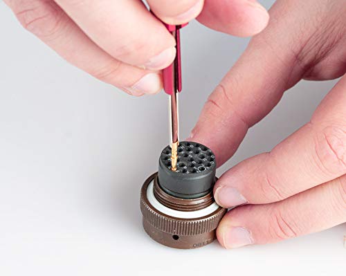 Image of Jonard Tools A-4598 Insertion Tool for Size 20 Front Release Contacts - Compatible with Amp, Deutsch, Cannon, Aluminum Housing & Stainless Steel Probe