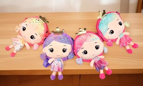 Image of Babique Doll Shape Sling Cross Body Toys Bag for Kids Girls Nursery Travelling Picnic, Adjustable Strap for Girls /Travel /Party /Gift, Random Colors (33 Cm)