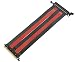 Produktbild LINKUP - {30cm} 16x Riser Kabel Super Abgeschirmt Schnelle Geschwindigkeit PCI Express Steigleitung Kabel Portverlängerungs-Platte 2020 RevGerade Buchse  TT kompatibel - Rot Schwarz