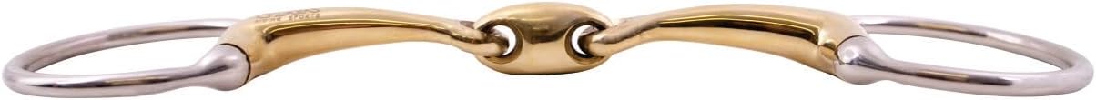 AK Eggbutt Double Jointed Horse Bit with German Silver Mouthpiece | Soft Contact & Enhanced Salivation | AKRS-102643