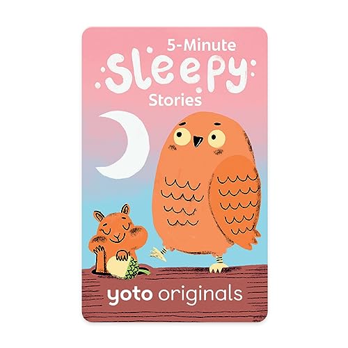 Image of Yoto 5-Minute Sleepy Stories – Kids Audio Card for Use with Player & Mini All-in-1 Audio Device, Educational Screen-Free Listening with Relaxing Tales for Naptime Bedtime & Winding Down, Ages 5+