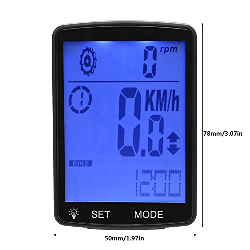 Velocímetro multifunción de bicicleta con pantalla LED luminosa para ver tus datos 3
