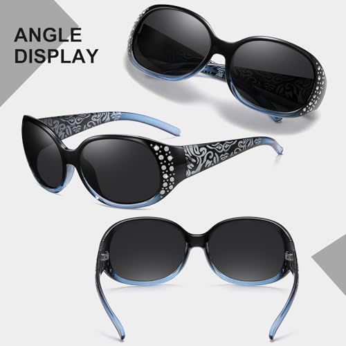 Image of HAOLOTA Polarized Sunglasses for Men Women Designer Driving Glasses Lightweight UV400 Protection