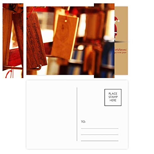 Cartes de Noël style chinois (Lot de 20) pour vœux de fin d'année
