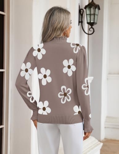 Zeagoo Women's Sweater 2026 Turtle Neck Fall Knit Tops Dressy Casual Blouse - image 4