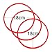 PRALB 18 PCS 18cm Plastic Multicolor Toss Rings Plastic Toss Rings for Speed and Agility Practice Games, Carnival, Garden, Backyard, Outdoor Games