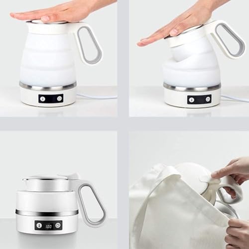 Tetera eléctrica plegable portátil para viaje miniatura 5