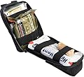 North American Rescue ROO M-FAK First Aid Kit (Black) NAR First Responders Compact Bag Medical Kits with C-A-T Tourniquet, Chest Seal, ETD, Gauze (80-1049)