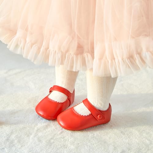 Image of PHIRAMIN Toddler Girl Mary Jane Dress Shoes-Little Girl School Uniform Shoes for Wedding Party