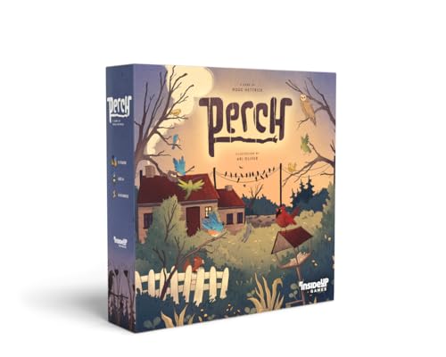Inside Up Games: Perch - Fast-paced Interactive Battle of the Birds Game | De Douglas Hettrick, An Area Control, Unique Bag Building, Bold Table Presence, 2-5 jogadores, 45-60 minutos de diversão