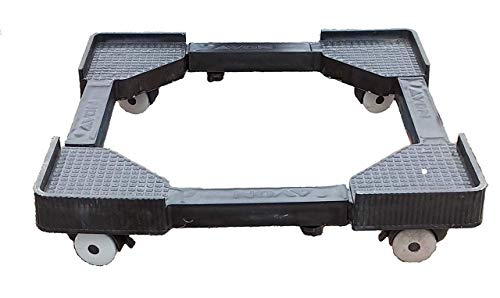 Image of Flawless Heavy Duty Top Load Automatic Washing Machine Stand /Trolley (16 inchX19 inch-26 inchX32 inch)(Black) (Plastic) Suitable for 7 kg IFB Washing Machine