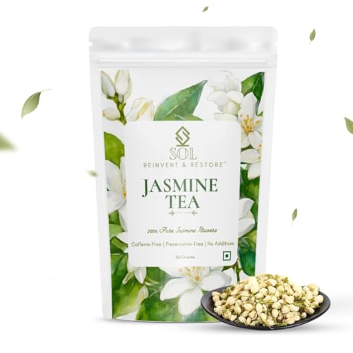 See full amazon price history chart for Pure Jasmine Tea - 50 Grams | Sun dried Jasmine Flowers For Stress Relief, Improved Heart Health & Weight Management | 100% Natural | No Additives | By SOL - Reinvent & Restore Pure Jasmine Tea - 50 Grams | Sun dried Jasmine Flowers For Stress Relief, Improved Heart Health & Weight Management | 100% Natural | No Additives | By SOL - Reinvent & Restore (B0CPSKTK8L) Amazon Price History, Amazon Price Tracker