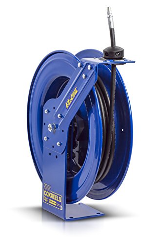 Coxreels EZ-HP-350 Safety Series Spring Rewind Hose Reel for grease/hydraulic oil: 3/8 I.D., 50' hose, 4000 PSI