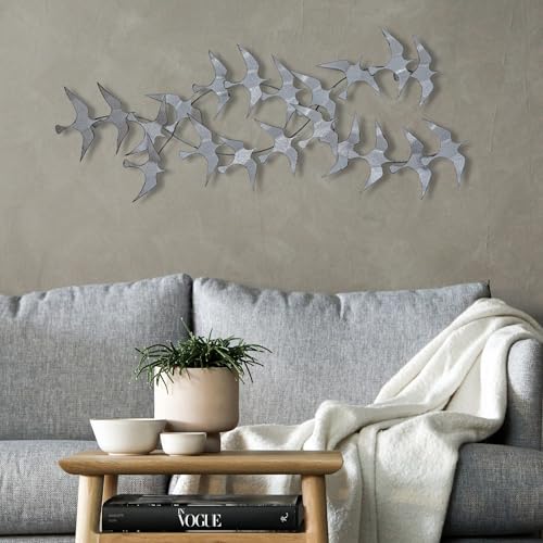 Accessoire mural décoratif en métal peint à la main unique 112 cm - 4