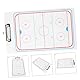 BESPORTBLE taktisches Brett Eishockey-Trainerausschuss Basketball- für whiteboard White Board Hockey-Pucks Hockey-Klemmbrett Nützliches Trainerboard Sport Trainer Bord Tafel PVC