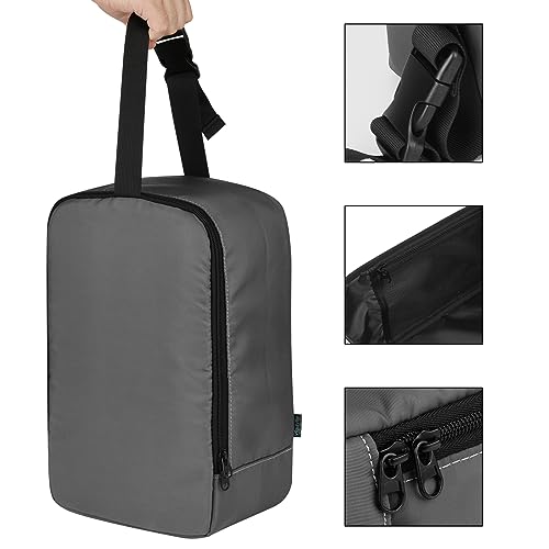 Beautyflier Travel Steam Iron Bag for Conair Handheld Garment Steamer, Portable Handheld Design Steamer Carrying Case Holder Iron Case Organizer with Hanging Buckle Strap, Bag Only (Grey) - Thumbnail 6