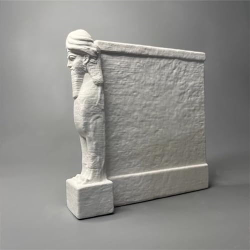 Estatua Toro Alado Asirio en Yeso para Decoración miniatura 4