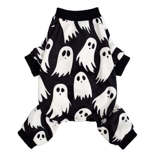 Fitwarm Halloween Ghost Dog Pajamas, Funny Halloween Costumes for...